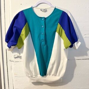 Healthtex Multicolor Button-Up Blouse